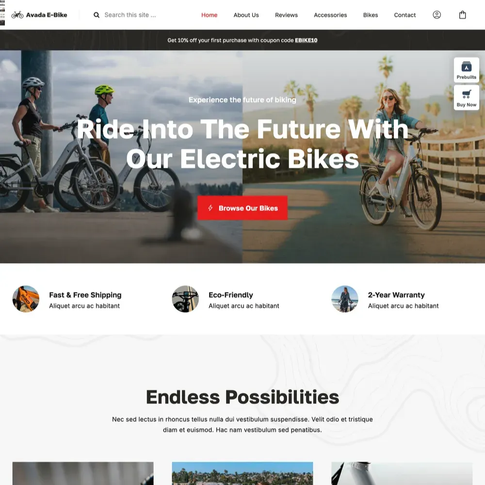 E-Bike Website Design with Free VPS Web Hosting E-Bike Website Design with Free VPS Web Hosting