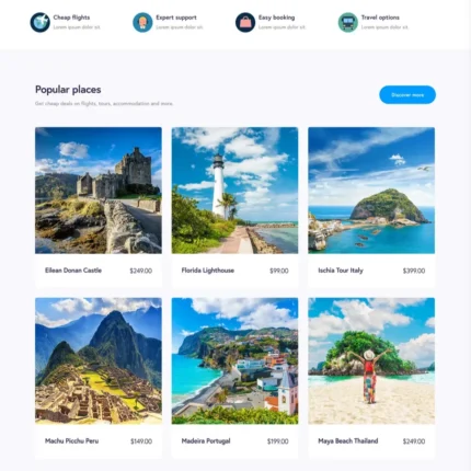 Travel Agency Website Design with Free VPS Web Hosting