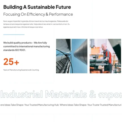 Factory Website Design with Free VPS Web Hosting