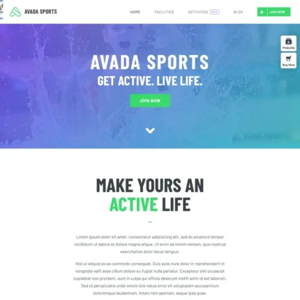 Sports Service Website Design with Free VPS Web Hosting