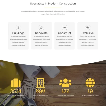 Building Construction Website Design with Free VPS Hosting