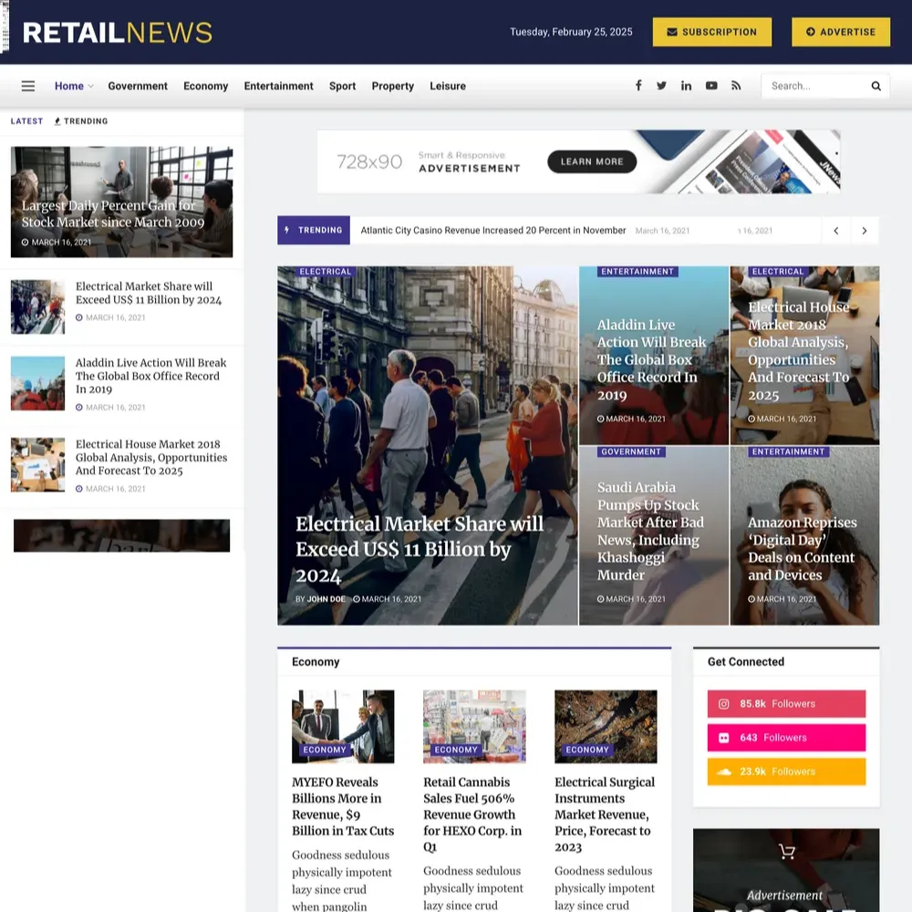 Retail News Website Design with Free VPS Web Hosting (1) Retail News Website Design with Free VPS Web Hosting