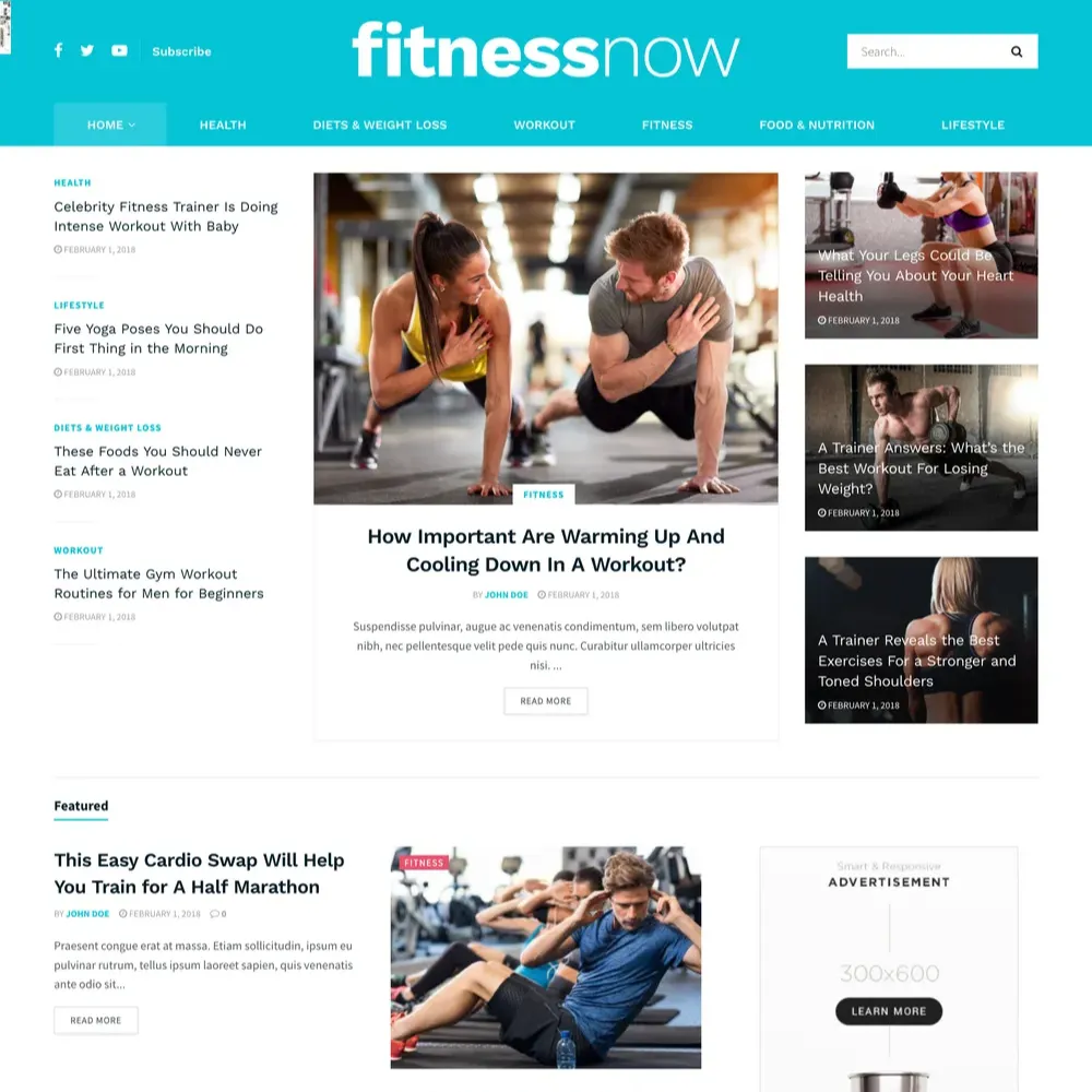 Fitness News Website Design with Free VPS Web Hosting (1) Fitness News Website Design with Free VPS Web Hosting