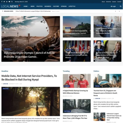 Local News Website Design with Free VPS Web Hosting