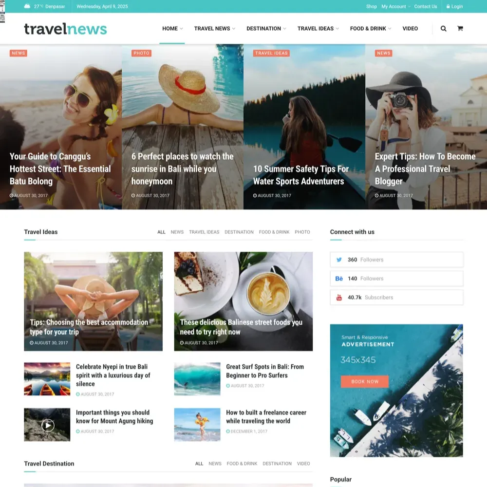 Travel Magazine Website Design with Free VPS Web Hosting (1) Travel Magazine Website Design with Free VPS Web Hosting