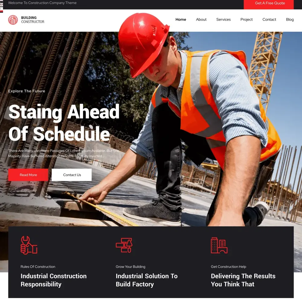 Building Constructor Website Design with Free VPS Web Hosting Building Constructor Website Design with Free VPS Web Hosting