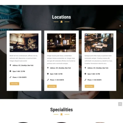 Coffee Store Website Design with Free VPS Web Hosting