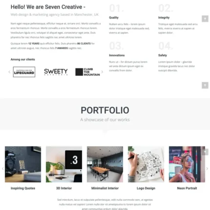 Creative Agency Website Design with Free VPS Web Hosting