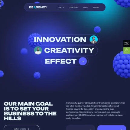 Creative Marketing Website Design with Free VPS Web Hosting