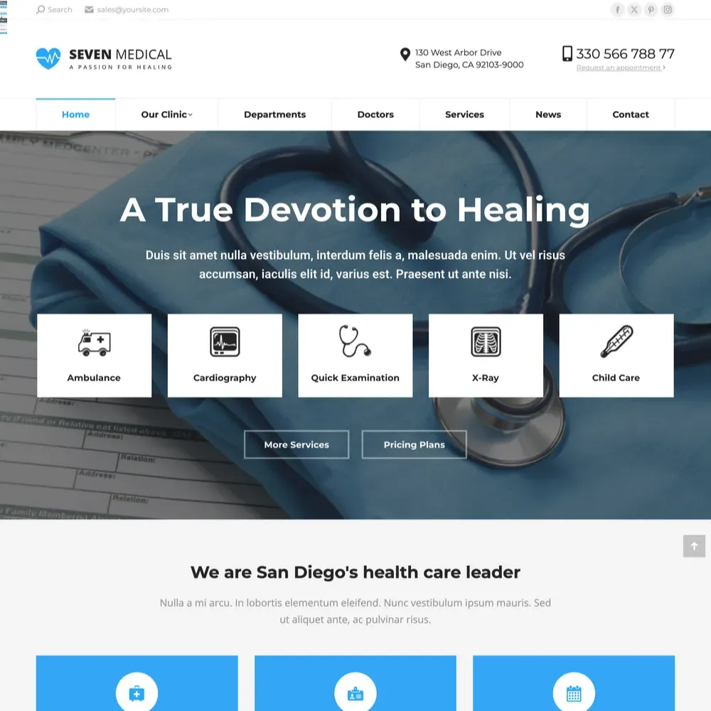Medical Clinic Website Design with Free VPS Web Hosting Medical Clinic Website Design with Free VPS Web Hosting
