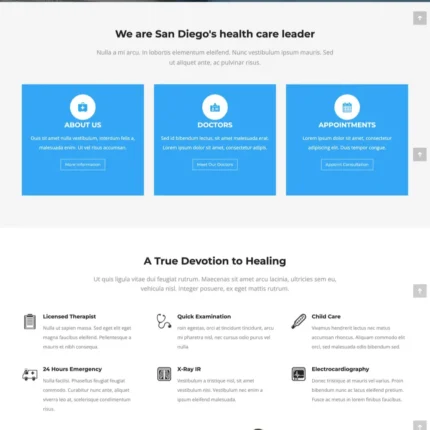 Medical Clinic Website Design with Free VPS Web Hosting