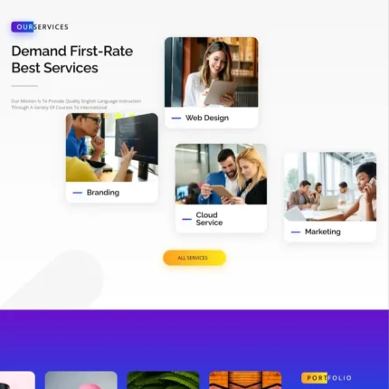 Modern Corporate Website Design with Free VPS Web Hosting