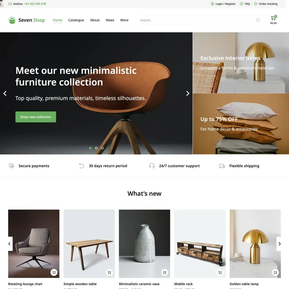 Online Shop Website Design with Free VPS Web Hosting (1) Online Shop Website Design with Free VPS Web Hosting