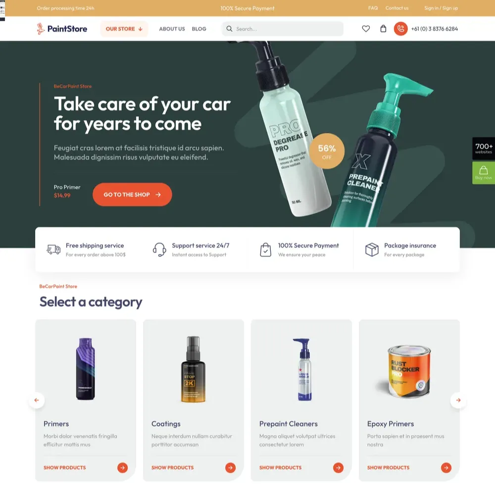 Paint Store Website Design with Free VPS Web Hosting (1) Paint Store Website Design with Free VPS Web Hosting