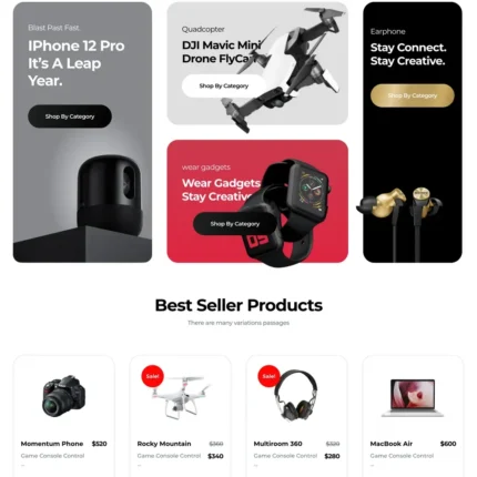 Tech Store Website Design with Free VPS Web Hosting