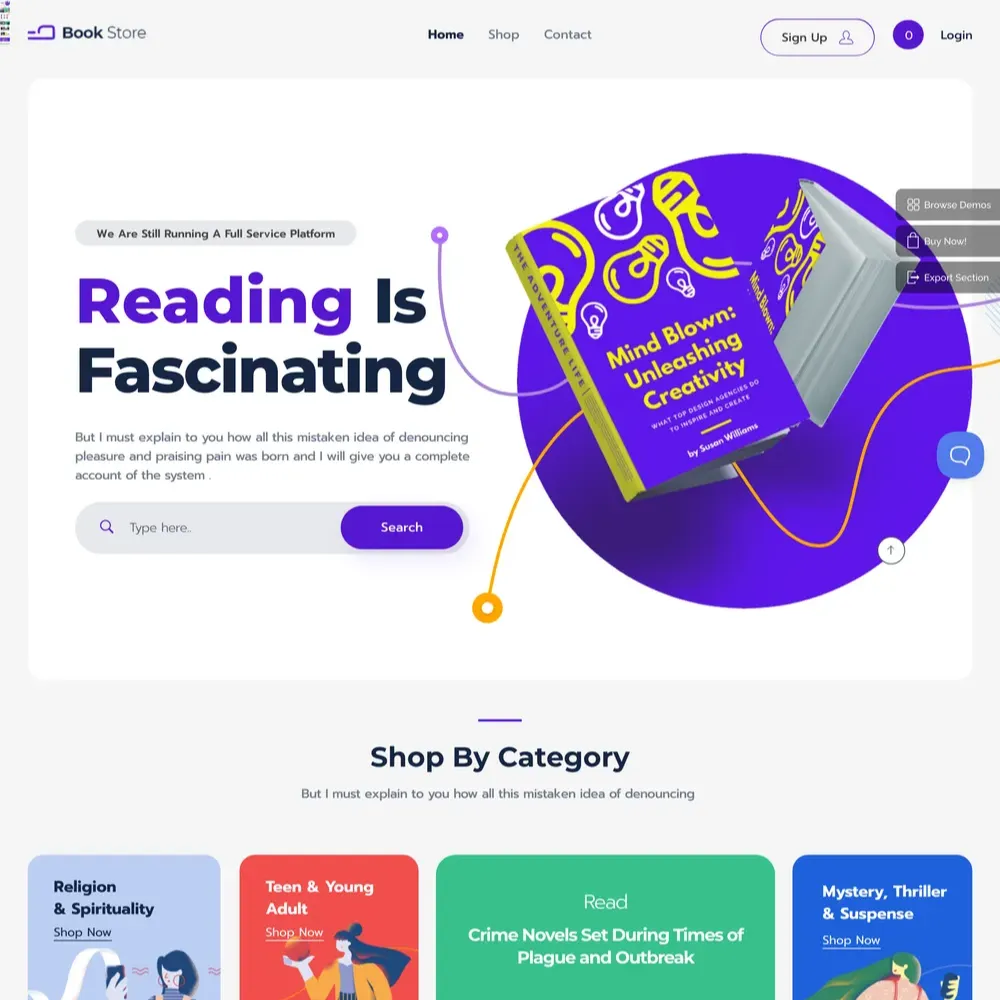 Bookshop Website Design with Free VPS Web Hosting (1) Bookshop Website Design with Free VPS Web Hosting