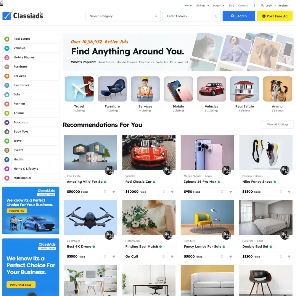 Classifieds Website Design with Free VPS Web Hosting (1) Classifieds Website Design with Free VPS Web Hosting