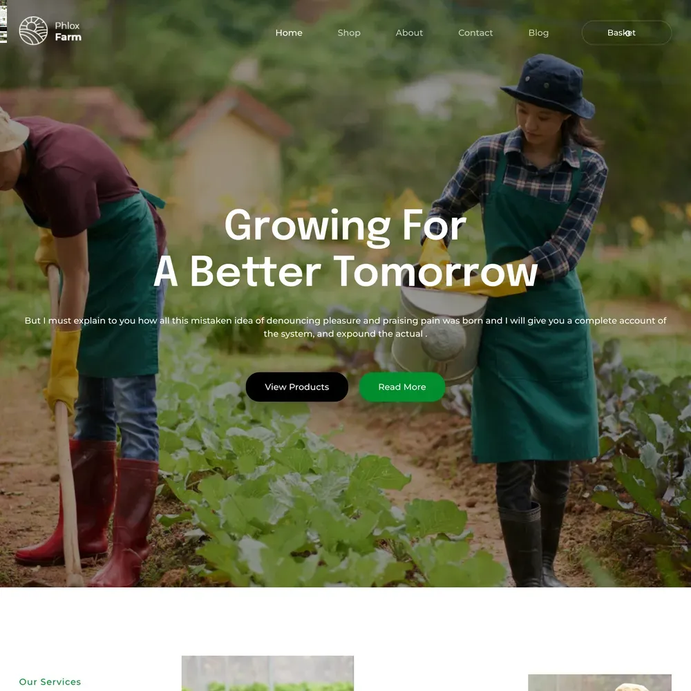 Farm Shop Website Design with Free VPS Web Hosting (1) Farm Shop Website Design with Free VPS Web Hosting