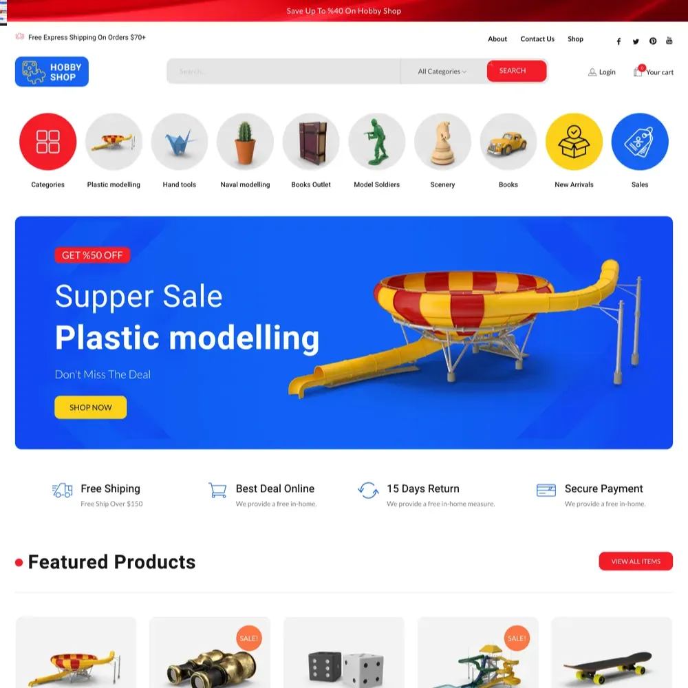 Hobby Shop Website Design with Free VPS Web Hosting (1) Hobby Shop Website Design with Free VPS Web Hosting