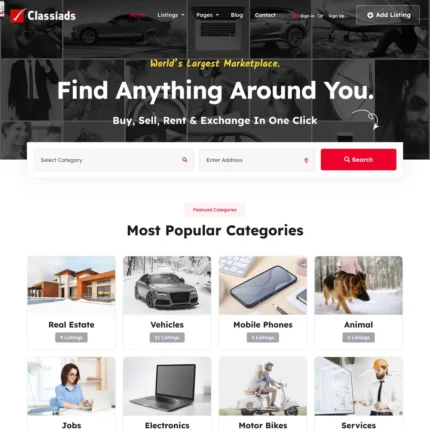Largest Marketplace Website Design with Free Web Hosting