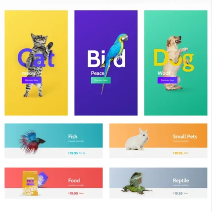 Pet Shop Website Design with Free VPS Web Hosting