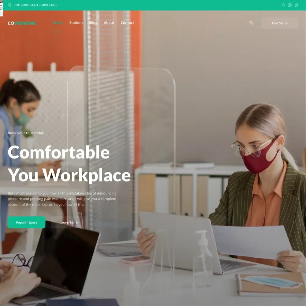 Working Space Website Design with Free VPS Web Hosting (1) Working Space Website Design with Free VPS Web Hosting