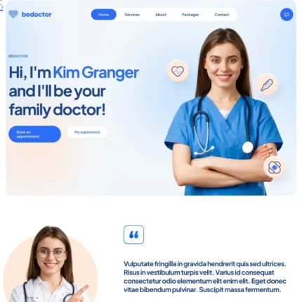 Doctor Website Design with Free Web Hosting