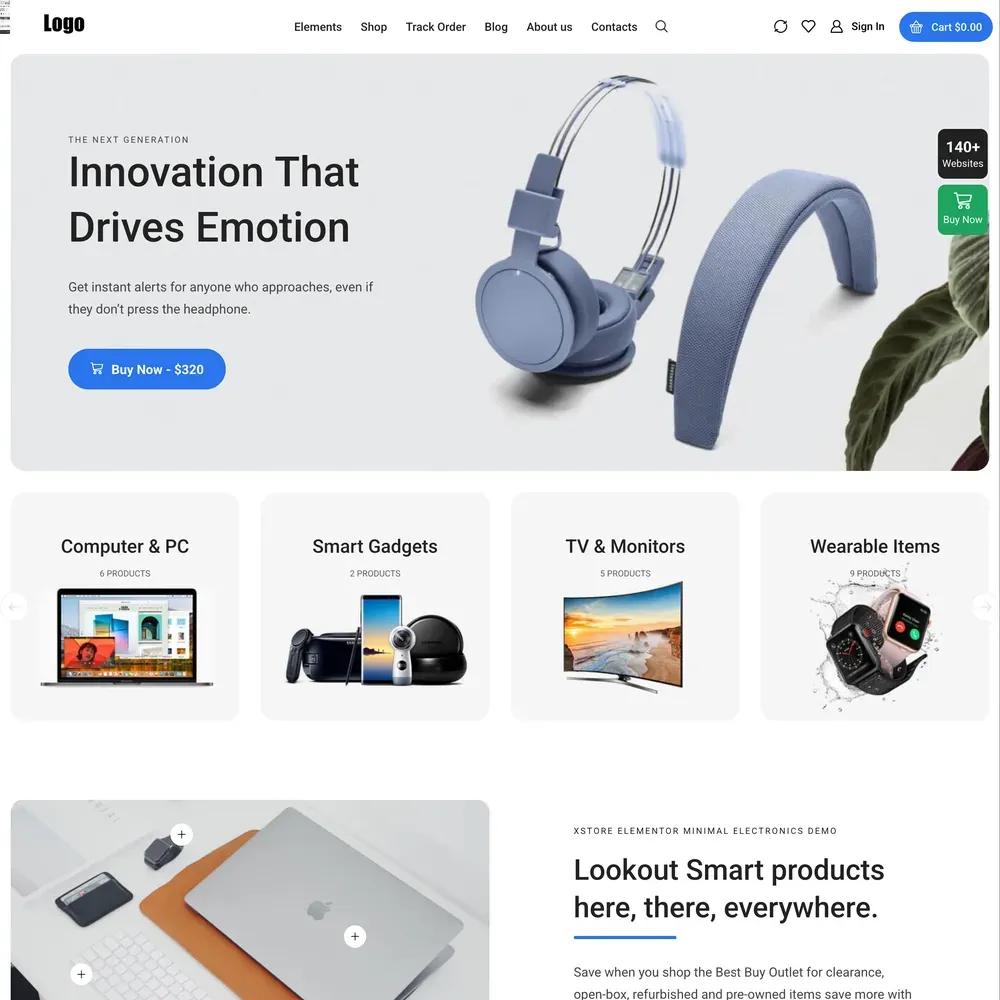 Minimal Electronics Website Design with Free Web Hosting (1) Minimal Electronics Website Design with Free Web Hosting