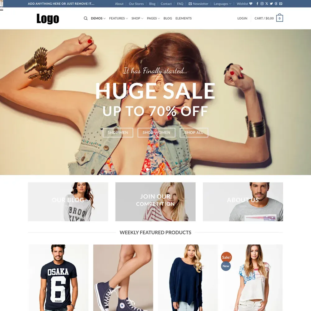 New Clothing Website Design with Free Web Hosting (1) New Clothing Website Design with Free Web Hosting