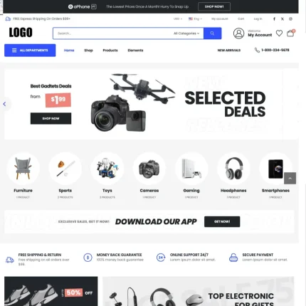 Everything Store Website Design with Free VPS Web Hosting