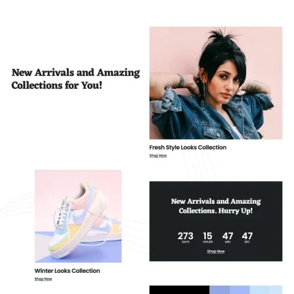 Fashion Outlet Website Design with Free VPS Web Hosting