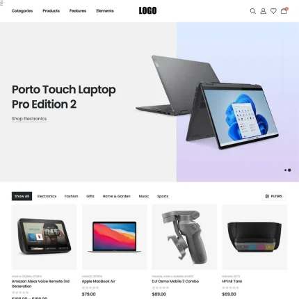 Laptop Shop Website Design with Free VPS Web Hosting