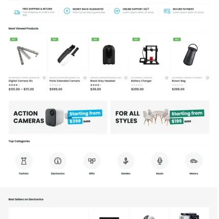 Marketplace Website Design with Free VPS Web Hosting