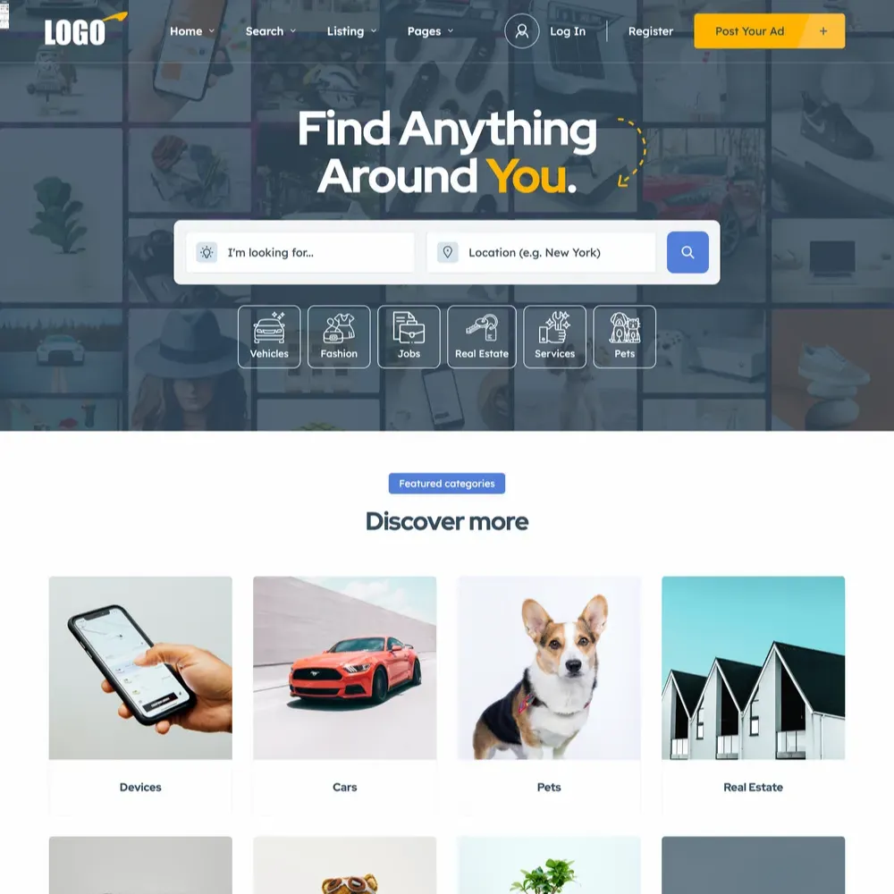 Ad Listings Website Design with Free VPS Web Hosting (1) Ad Listings Website Design with Free VPS Web Hosting