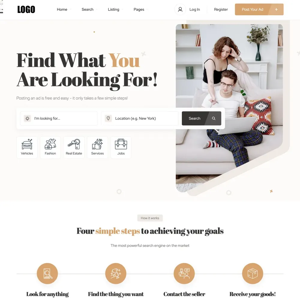 Advertisement Listings Website Design with Free VPS Web Hosting (1) Advertisement Listings Website Design with Free VPS Web Hosting