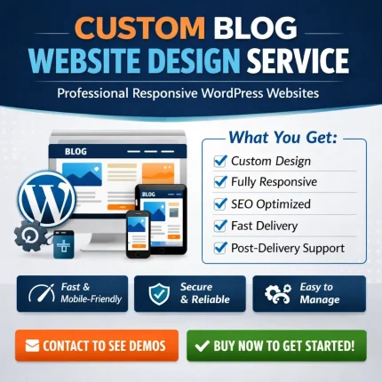 Custom Blog Website Design Service | Responsive Website