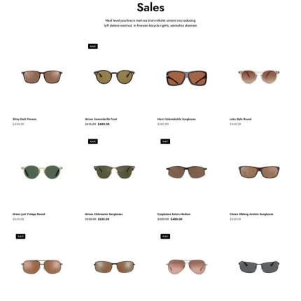 Glasses Shop Website Design with Free VPS Web Hosting