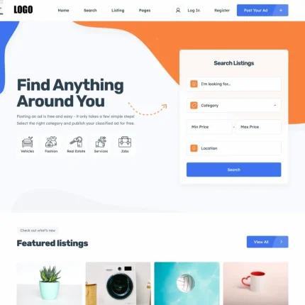 Offers Listings Website Design with Free VPS Web Hosting