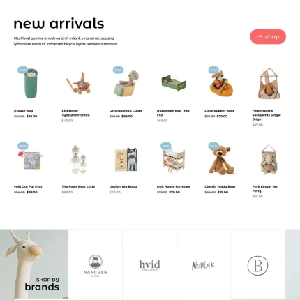 Toy Store Website Design with Free VPS Web Hosting