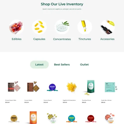 Hemp Shop Website Design with Free VPS Web Hosting