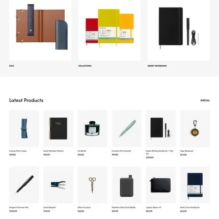 Office Supplies Store Website Design with Free VPS Web Hosting