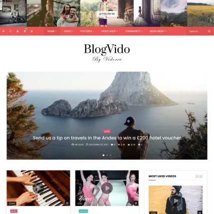 Video Blog Website Design with Free VPS Web Hosting